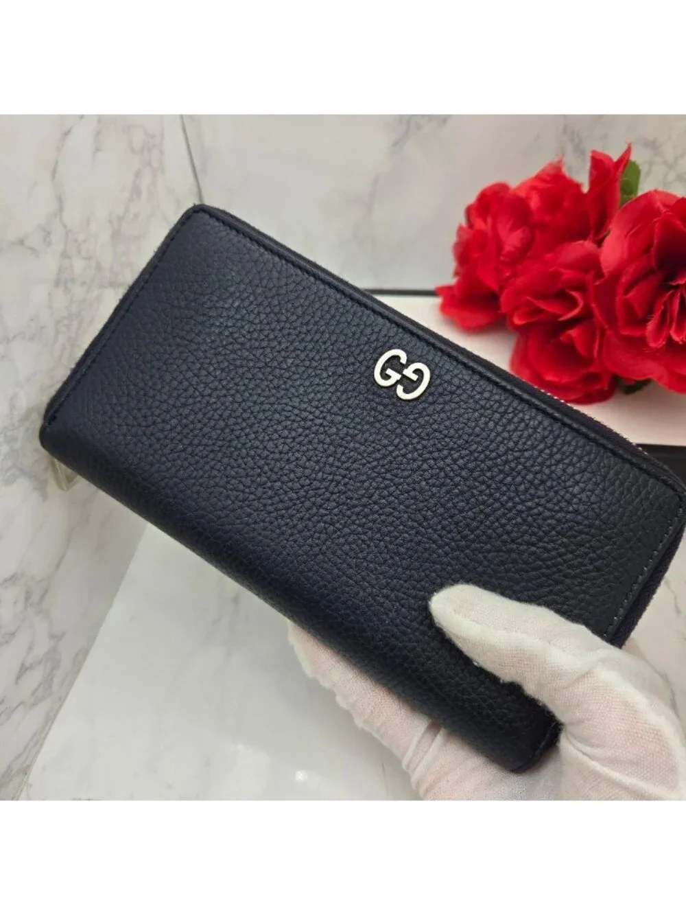 Gucci Wallet Interlocking GG Navy - Picture 3 of 15